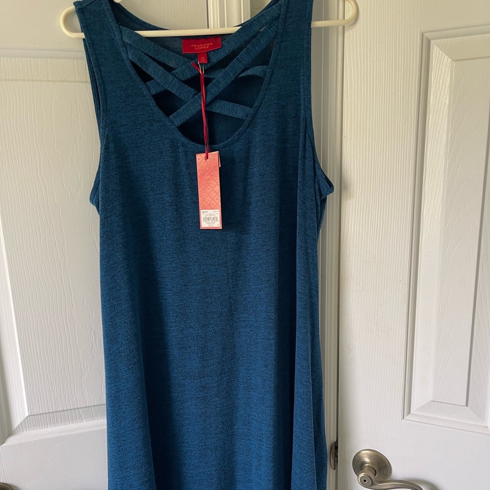 Jennifer Lopez, sleeveless knit dress. Size 0X,
